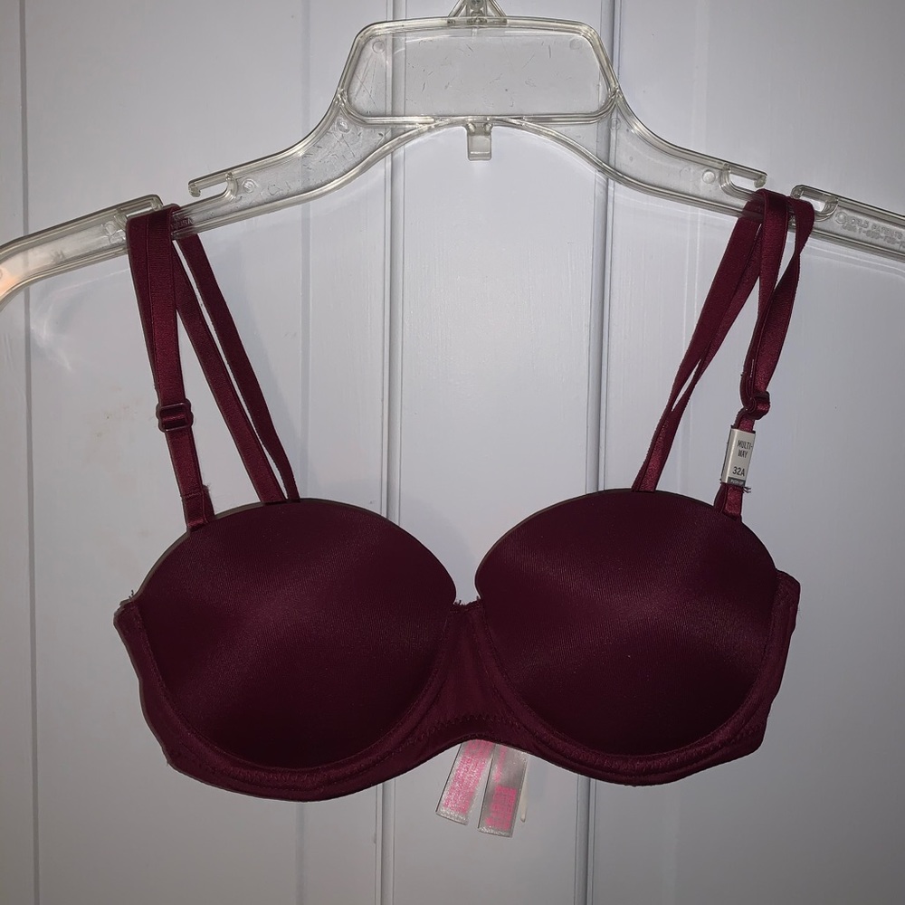 red push-up bra
